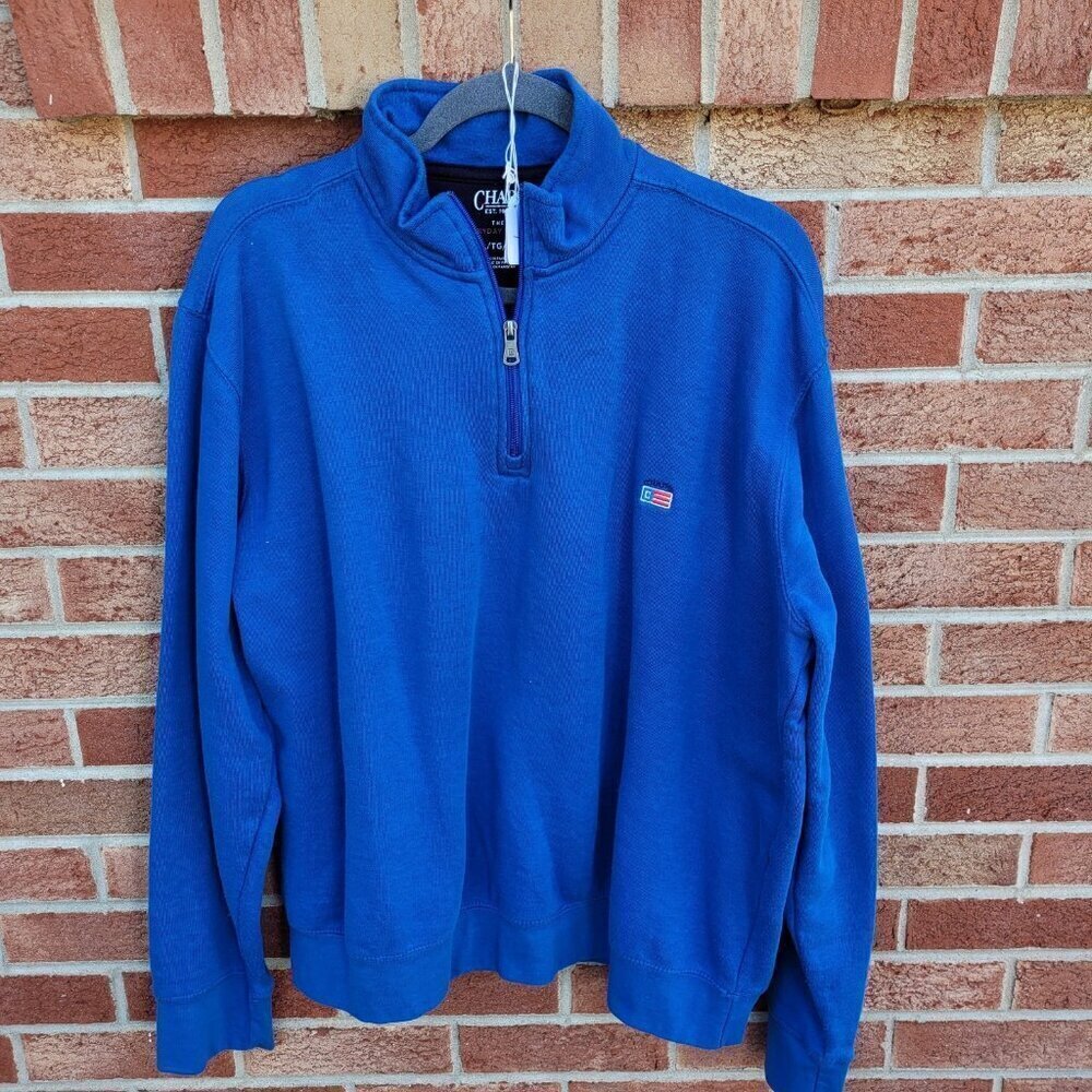 Chaps Everyday Fleece Pullover Men's Size XL Royal Blue Casual Activewear